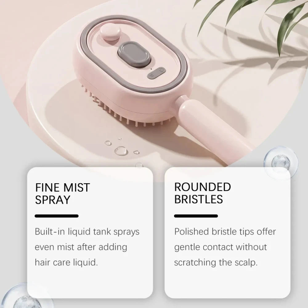 Electric Scalp Massage Comb with Spray
