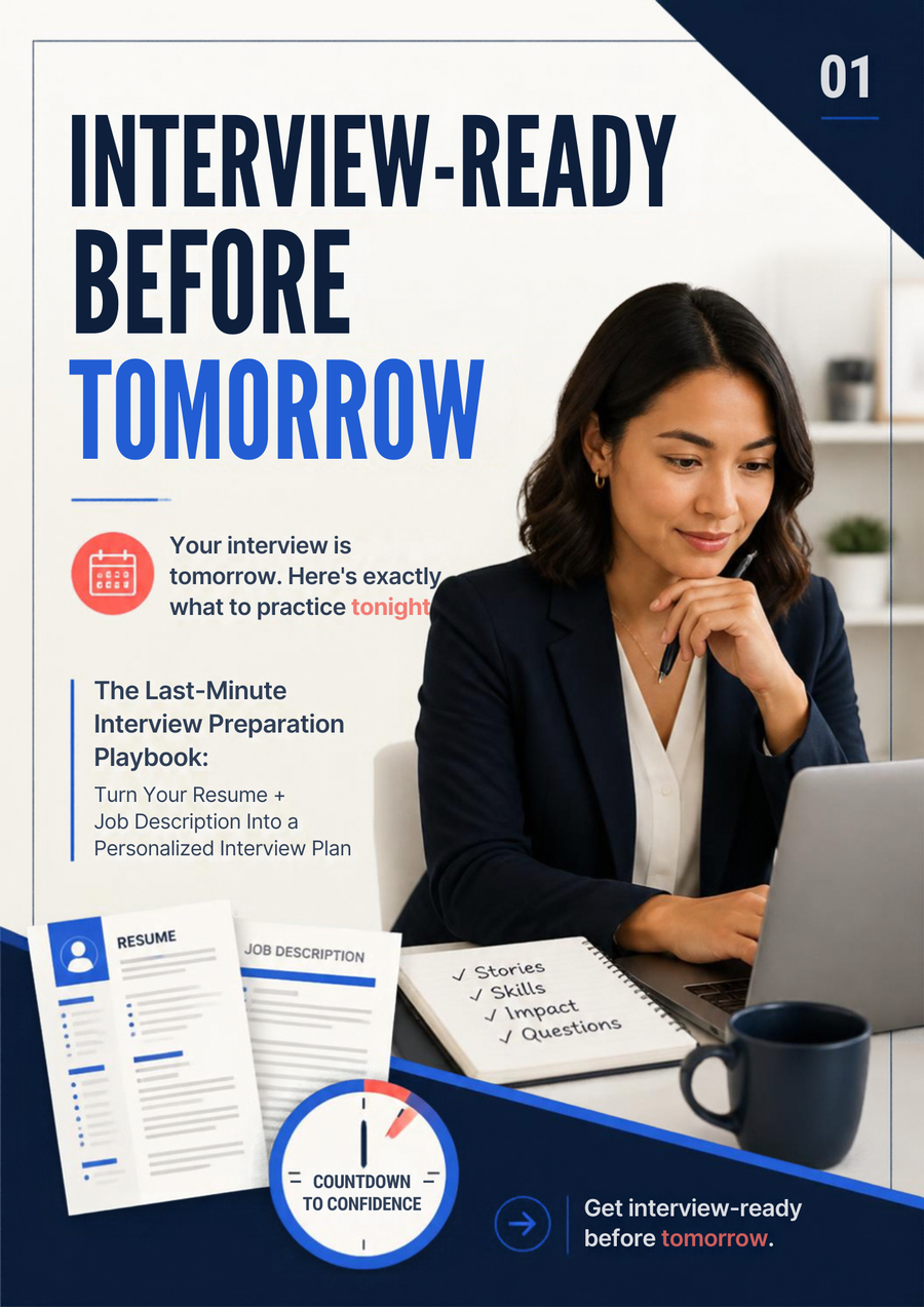 Interview-Ready Before Tomorrow: Job Interview Prep Guide