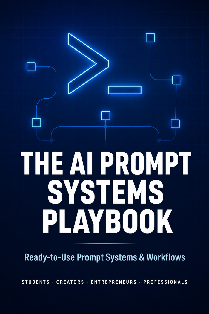 AI Prompt Systems Playbook: Reusable AI Prompts & Workflows